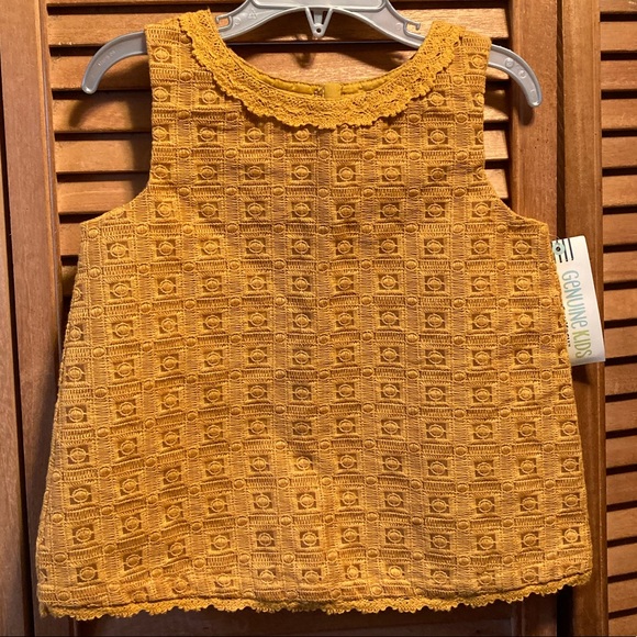 OshKosh B'gosh Other - Oshkosh Autumn Yellow Brocade Top Sleeveless Top/Tunic